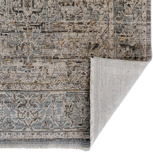 Capel Rugs Zenith-heriz Stunning Area Rug With Hi-low Texture And Natural Colors For Luminous Home Design Mist, Gray 90% Polyester,10% Olefin 3805rs02071000220