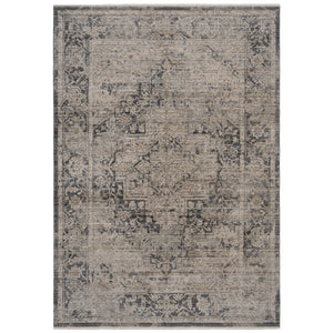 Capel Rugs Zenith-heriz Stunning Area Rug With Hi-low Texture And Natural Colors For Luminous Home Design Smoke, Gray 90% Polyester,10% Olefin 3805rs02071000400