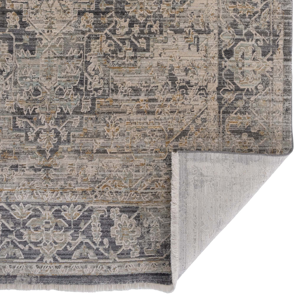Capel Rugs Zenith-heriz Stunning Area Rug With Hi-low Texture And Natural Colors For Luminous Home Design Smoke, Gray 90% Polyester,10% Olefin 3805rs02071000400