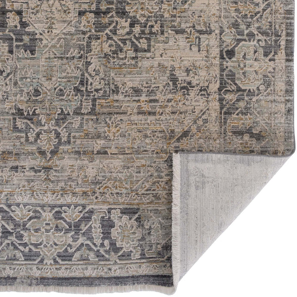 Capel Rugs Zenith-heriz Stunning Area Rug With Hi-low Texture And Natural Colors For Luminous Home Design Smoke, Gray 90% Polyester,10% Olefin 3805rs02071000400
