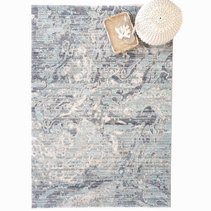 Capel Rugs Zenith-lava Dynamic Area Rug Collection With Hi-low Texture And Natural Color Blending For Elegance Ocean, Ivory 90% Polyester,10% Olefin 3806rs09061301440