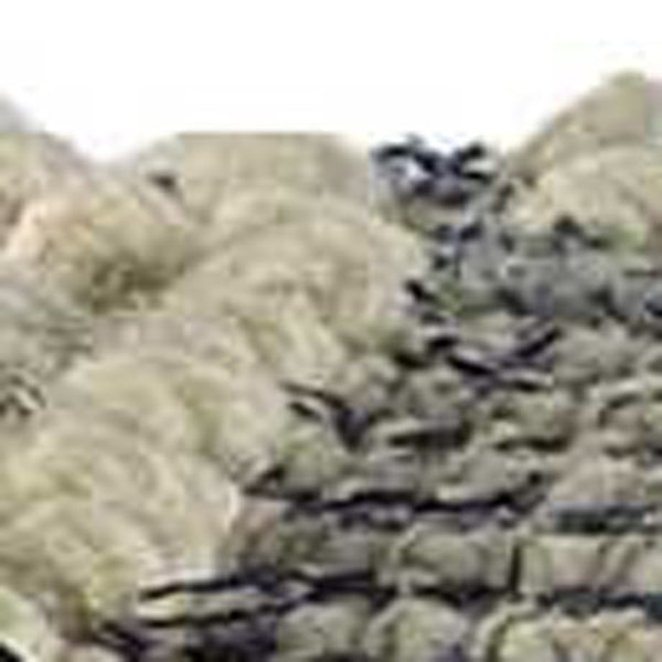 Homeroots Blue Denim And Ivory Square Pouf With Cotton Stitched  Cotton 380604