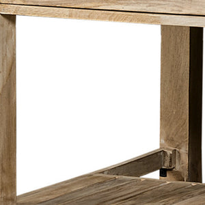 Homeroots Modern Farmhouse Rolling Kitchen Island Or Bar Cart  Wood 380613