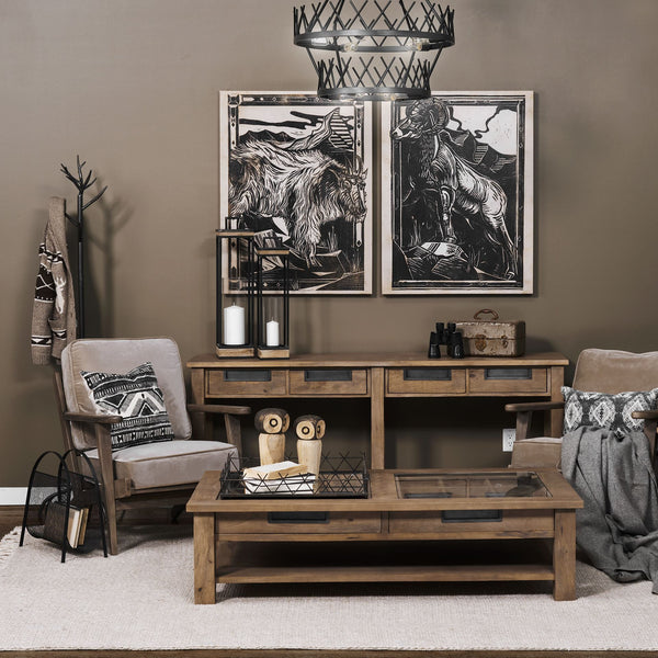 Homeroots 31" Olive Green And Brown Velvet Lounge Chair   380625