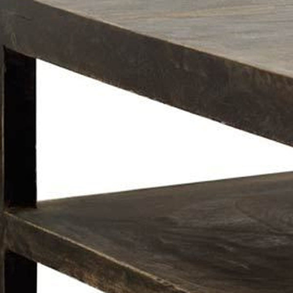 HomeRoots 22" Brown Solid Wood Square End Table - Versatile Design, Durable Craftsmanship & Stylish Storage Solutions 380654
