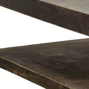 Homeroots 22" Brown Solid Wood Square End Table   380654