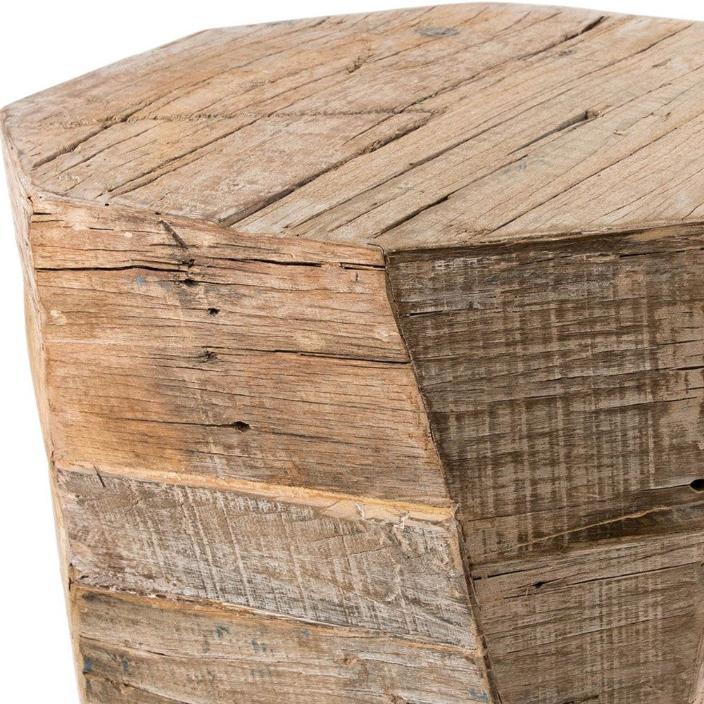 Homeroots 20" Brown Solid Wood End Table   380656