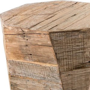 Homeroots 20" Brown Solid Wood End Table   380656