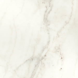 Homeroots 25" White Marble Round End Table   380673