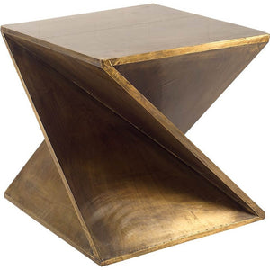 Homeroots 21" Brass End Table   380687
