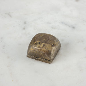 Homeroots 23" Gold And White Marble End Table   380693