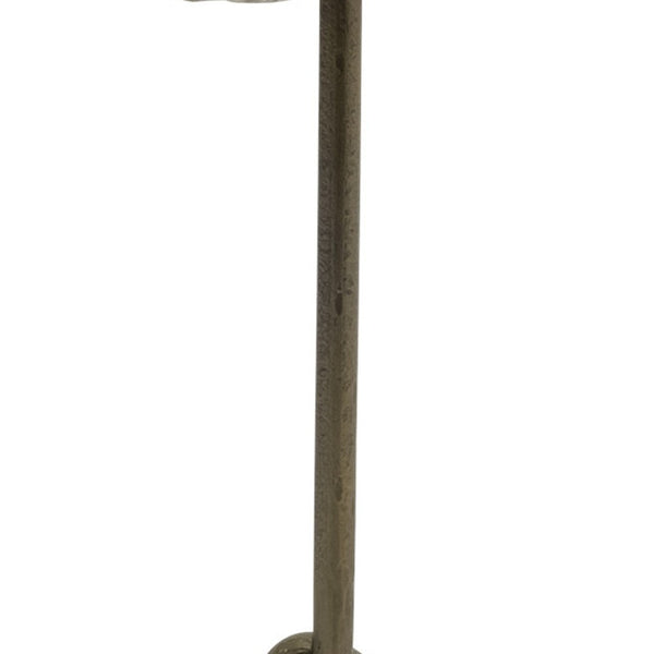 HomeRoots 23" Gold and White Marble End Table – Elegant Three-Leg Design, Versatile Accent Table for Any Space 380693