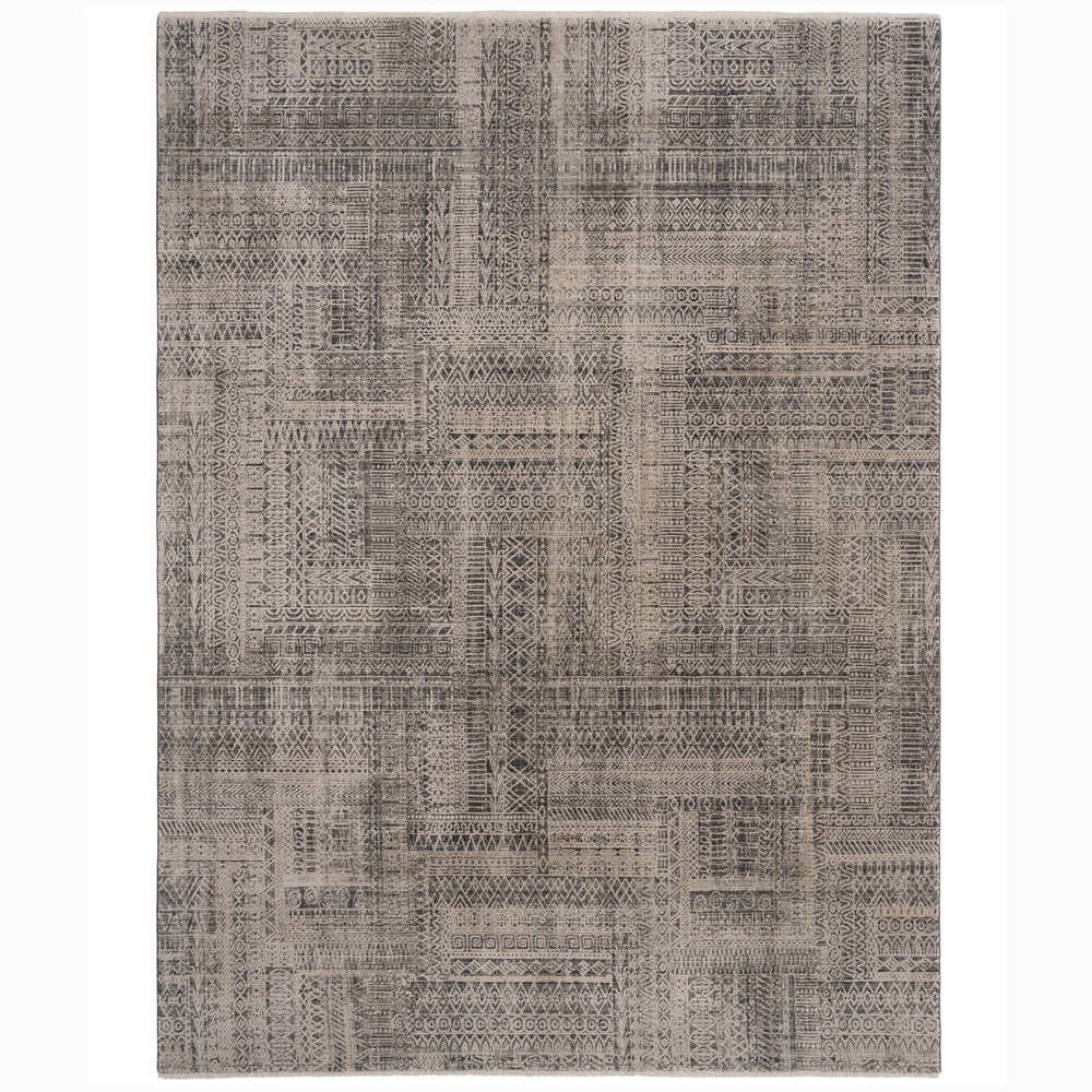 Capel Rugs Zenith-lineal Oyster Area Rug - Dynamic Hi-low Texture, Natural Colors, And Fluid Design Elegance Oyster, Blue 90% Polyester,10% Olefin 3807rs02071000340