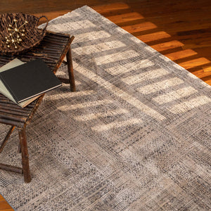Capel Rugs Zenith-lineal Oyster Area Rug - Dynamic Hi-low Texture, Natural Colors, And Fluid Design Elegance Oyster, Blue 90% Polyester,10% Olefin 3807rs02071000340