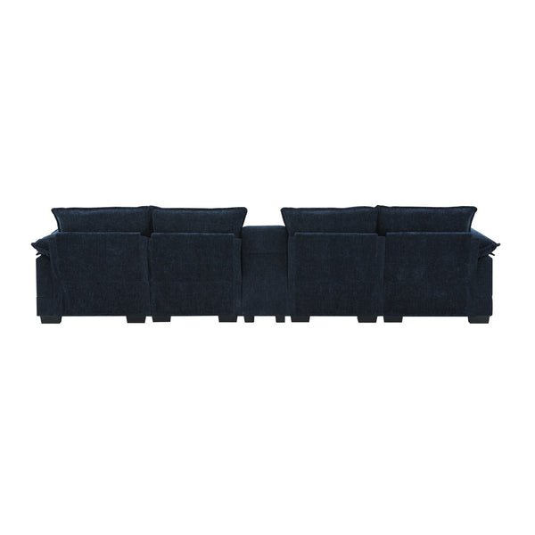 English Elm 8004aac-package Stylish Accent Furniture Set for Modern Living Spaces Blue N723P240822C