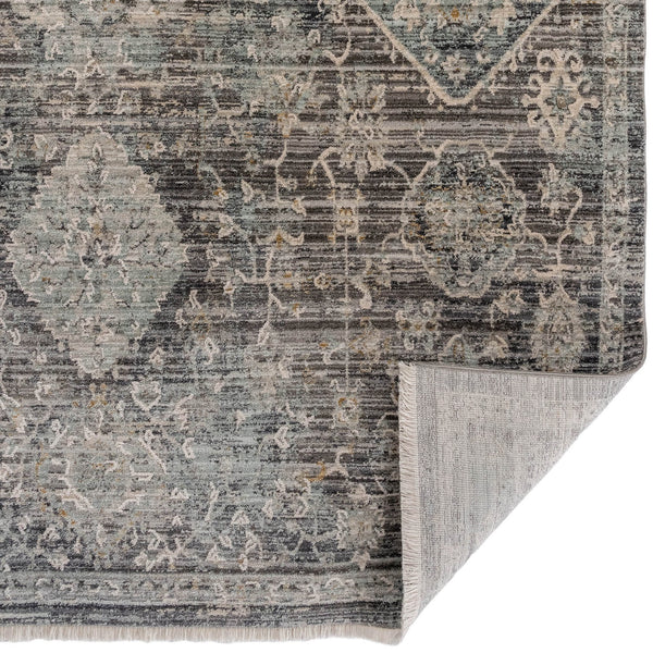 Capel Rugs Zenith-sarouk Luminous Area Rug Collection With Dynamic Texture And Natural Color Blending Design Slate, Ivory 90% Polyester,10% Olefin_X000d_ 3808rs02071000420