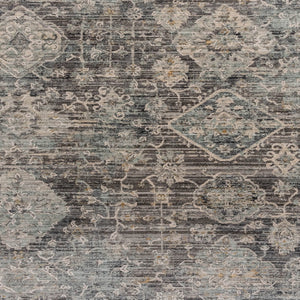 Capel Rugs Zenith-sarouk Luminous Area Rug Collection With Dynamic Texture And Natural Color Blending Design Slate, Ivory 90% Polyester,10% Olefin_X000d_ 3808rs02071000420