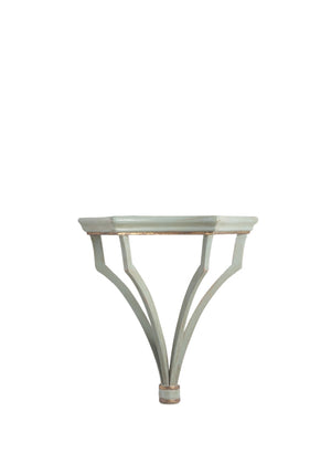 Chelsea House Sheraton Pompeian Green Wall Bracket With Gold Trim — Solid Wood Shelving For Art, Plants, DéCor 380991