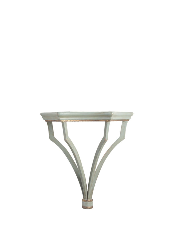 Chelsea House Sheraton Pompeian Green Wall Bracket With Gold Trim — Solid Wood Shelving For Art, Plants, DéCor 380991