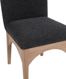 Waldorf Black Boucle Fabric Dining Chair 380Black-SC Meridian Furniture