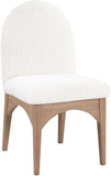 Waldorf Cream Boucle Fabric Dining Chair 380Cream-SC Meridian Furniture