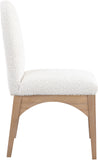 Waldorf Cream Boucle Fabric Dining Chair 380Cream-SC Meridian Furniture