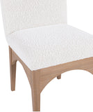 Waldorf Cream Boucle Fabric Dining Chair 380Cream-SC Meridian Furniture