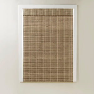 English Elm Bamboo Light Filtering Roman Shade 64"L - Eco-Friendly Natural Window Treatment For Privacy & Style B035129688
