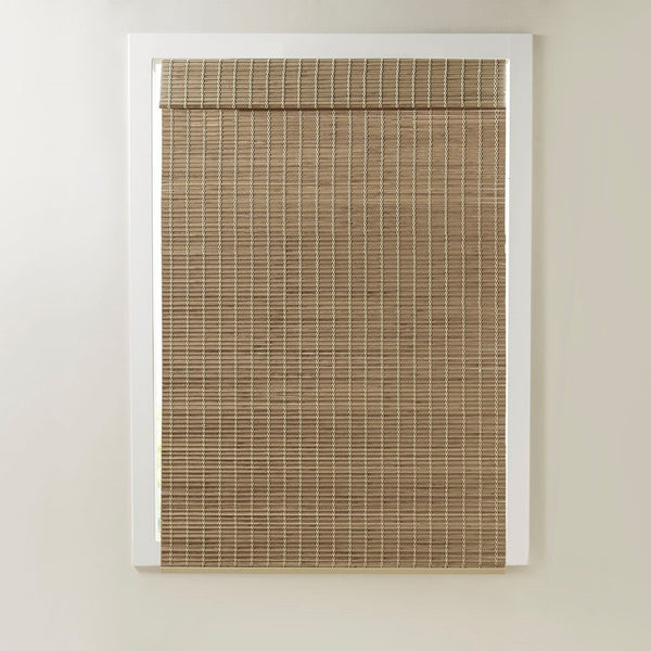 English Elm Bamboo Light Filtering Roman Shade 64"L - Eco-Friendly Natural Window Treatment For Privacy & Style B035129688