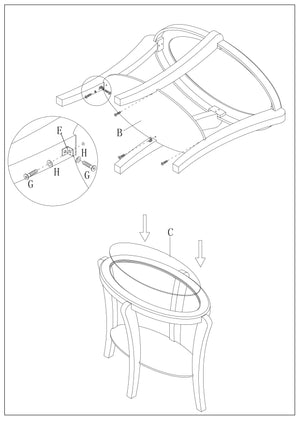 English Elm Console Transitional Sofa Table in Dark Cherry & Espresso Finish with 5mm Tempered Glass Top and Open Shelf Storage 23x51x32" B011P395595