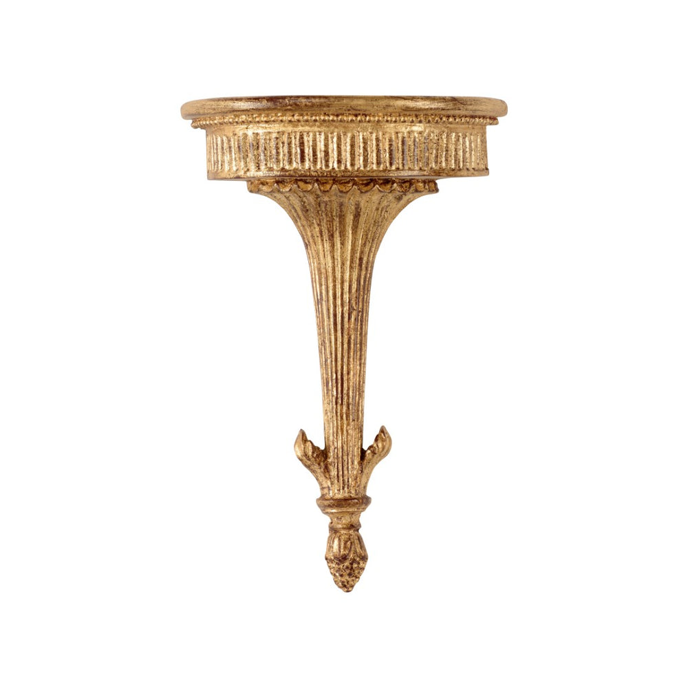 Chelsea House Park Street Bracket Antique Gold — Vintage Metal Wall Sconce Bracket With Scrollwork, 13"H X 8.5"W 381054