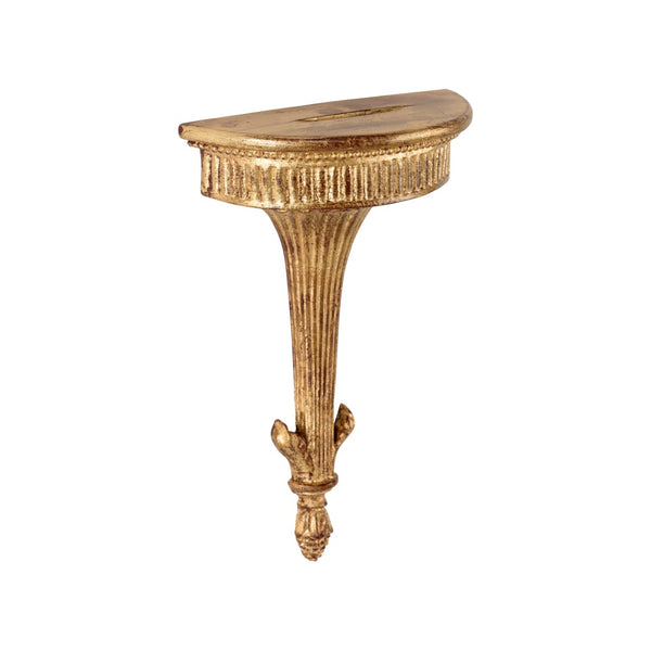 Chelsea House Park Street Bracket Antique Gold — Vintage Metal Wall Sconce Bracket With Scrollwork, 13"H X 8.5"W 381054