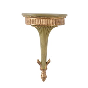 Chelsea House Park Street Bracket Italy Green — Decorative Wall Sconce & Shelf Accent, Timeless Compact 13" H Support 381055