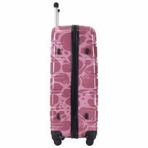 English Elm Hardshell Polycarbonate Luggage Set Three Piece Tsa Lock Spinner Travel Suitcases Pink Purple N732P306618H