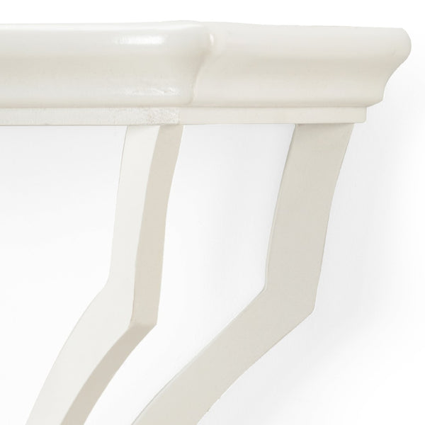 Chelsea House Sheraton Classic White Wall Bracket Shelf — 16"X9.5" Sheraton-Style Decorative Wooden Display Accent 381462