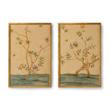 Chinese Panels - Pair Gold, Green 381636 Chelsea House