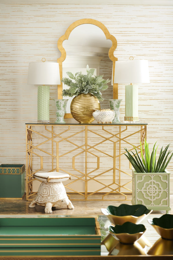 Chelsea House Jagger Antique Gold Rectangular Wall Mirror 52"X32" — Distressed Metallic Frame, Classic Vintage Elegance 381637