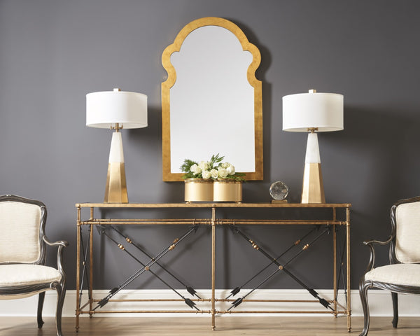 Chelsea House Jagger Antique Gold Rectangular Wall Mirror 52"X32" — Distressed Metallic Frame, Classic Vintage Elegance 381637