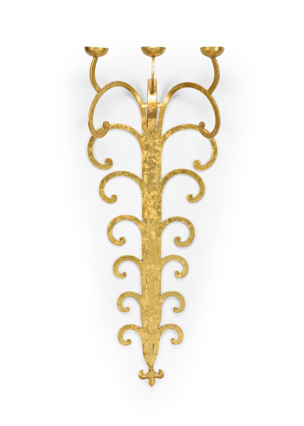 Chelsea House Tall Candle Sconce — Golden Bronze Wrought Iron Wall-Mounted Accent For Pillar Or Taper Candles, 30" H 381872