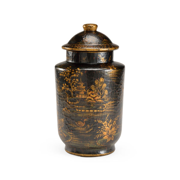 Chelsea House Royal Garden Hand-Decorated Covered Jar 16" Tall Ceramic Centerpiece With Lid For Elegant Storage And Display 381919