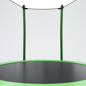 English Elm [without Basketball Hoop] 5.5 Ft Kids Trampoline with Safety Net and Foam Padded Poles Green N739P443065F