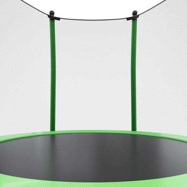 English Elm [without Basketball Hoop] 5.5 Ft Kids Trampoline with Safety Net and Foam Padded Poles Green N739P443065F