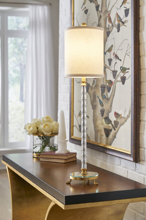 Chelsea House Thames Console Table In Antique Gold Leaf — Hand-Forged Iron Frame, Solid Wood Top, Transitional Elegance 381991