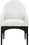 Waldorf Cream Boucle Fabric Dining Chair 381Cream-AC Meridian Furniture