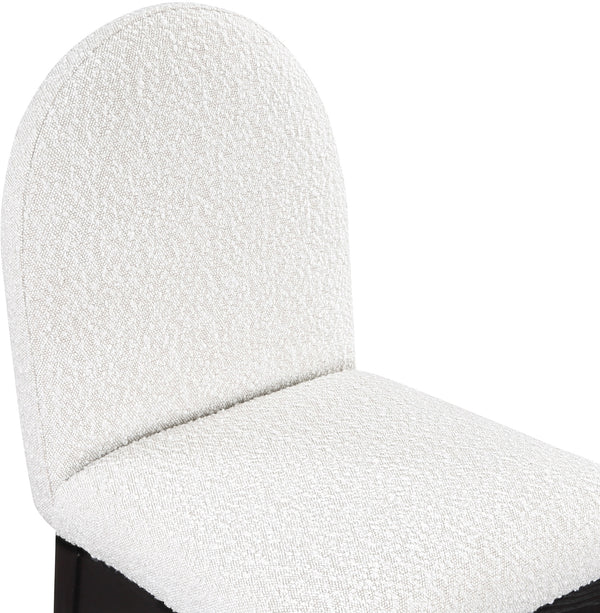 Waldorf Cream Boucle Fabric Dining Chair 381Cream-SC Meridian Furniture