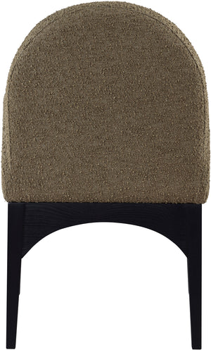 Waldorf Olive Boucle Fabric Dining Chair 381Olive-AC Meridian Furniture