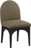 Waldorf Olive Boucle Fabric Dining Chair 381Olive-SC Meridian Furniture