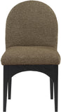 Waldorf Olive Boucle Fabric Dining Chair 381Olive-SC Meridian Furniture