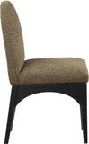 Waldorf Olive Boucle Fabric Dining Chair 381Olive-SC Meridian Furniture