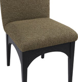 Waldorf Olive Boucle Fabric Dining Chair 381Olive-SC Meridian Furniture